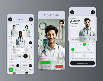 HealthHub - Mobile app 2024 app appointment care design doctor health medical ui uiux