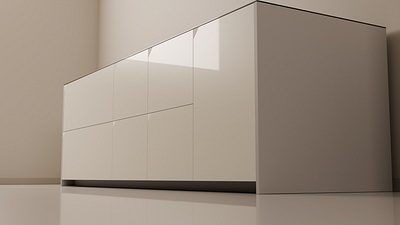 Modern cabinet - advertising, visualization, 3D model 3d advertising animation design furniture visualization