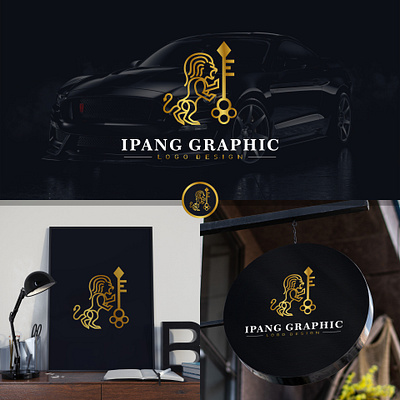 IPANG GRAPHIC elegant gold graphic design logo luxury