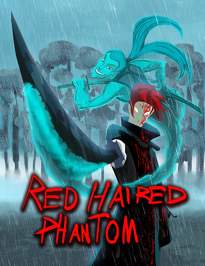 RED HAIRED PHANTOM (TM GABRIEL CARO) - ANIMATION PROJECT animation art branding character design comissions design graphic design illustration