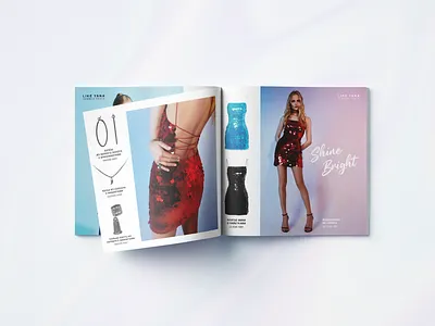 Seasonal catalogue for customers of LIKE YANA brand catalog catalogue fashion fashion brand graphic design indesign magazine typography