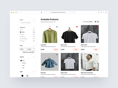 Elegant and Intuitive E-commerce Web Design Interface branding design ecommerce figma illustration minimal modern shopping ui