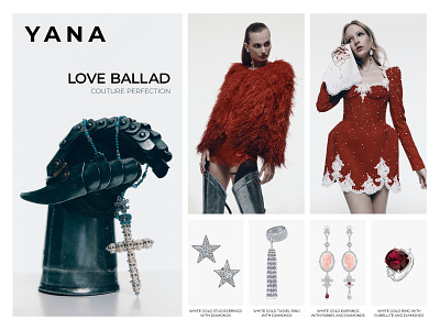 YANA Love Ballad Couture Collection couture dress fashion jewellery jewelry mailing new collection