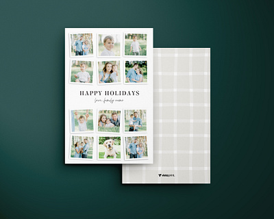 Holiday Card / Mega Multiphoto graphic design grid holiday card design multiphoto plaid