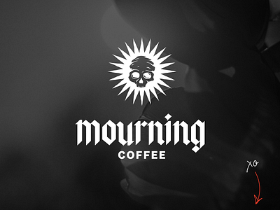 Mourning Coffee - Brand Identity blackletter branding coffee identity design logo logo design logotype passion project punk skulls