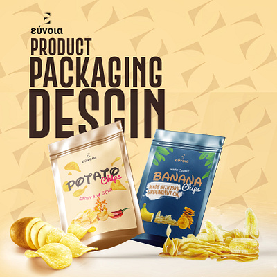 Eúvola Chips Packaging desgin. branding graphic design