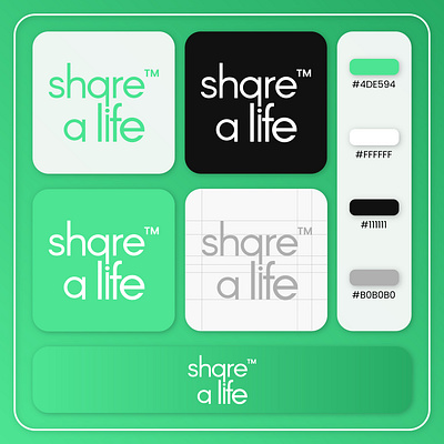 Share a Life Logo Design app branding design graphic design illustration logo vector