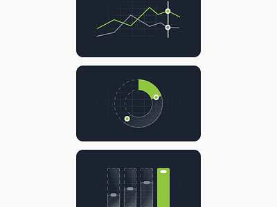 Cards app application branding chart dashboard design donut elements graph graphic design illustration landing product ui ui design ux web