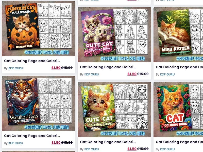 Coloring Book Cover designs, themes, templates and downloadable graphic