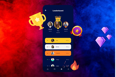 Daily UI #019 : Leaderboard app dailyui design figma game ui uiux ux