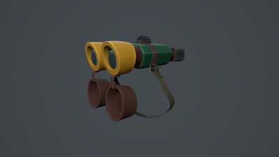 Binocular 3D Stylized Art 3d animation gameart model stylized