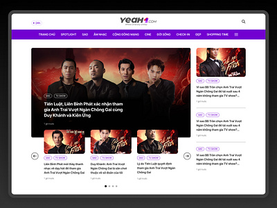 YeaH1.com: Your Go-To Source for the Latest News Website mobile web news website ui uiux design web design