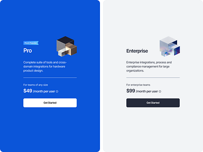 Pricing Concept card clean compare component enterprise minimal panel plan price pricing pro product saas simple store subscription tariff ui ux web