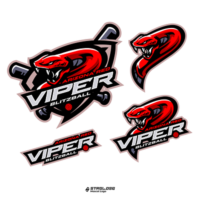 ARIZONA RED VIPER BLITZBALL blitzball branding design graphic design illustration logo mascot design mascot logo sport sport logo vector