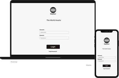 Login Page branding mobile design social media travel ui web design