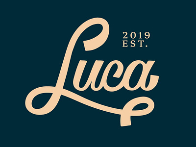 Luca lettering logotype letter lettering logo logotype