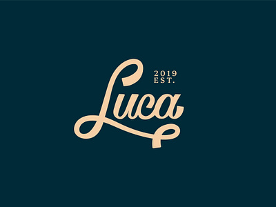 Luca lettering logotype letter lettering logo logotype