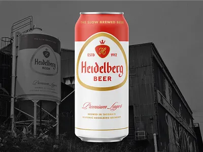 Heidelberg Beer beer design beer label craft beer nostalgic retro design tacoma