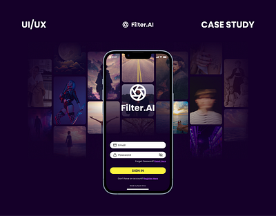 Filter.AI UI/UX AI Image Filter App Design app design brand identity design graphic design ui ui design uiux ux design