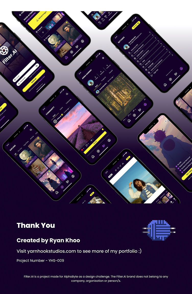 Filter.AI UI/UX AI Image Filter App Design by Ryan Khoo on Dribbble