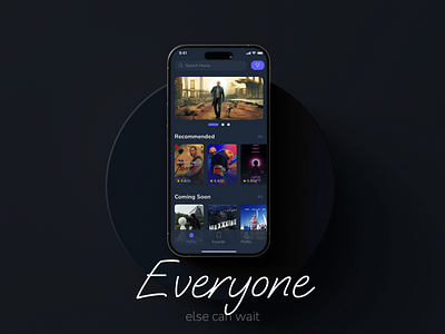 Everyone (concept app) app design cinema figma graphic design minimalism movie streaming ui ui ux uxui we