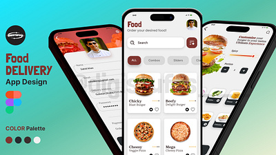 Food Delivery App adobe photoshop branding design figma illustrator product design prototype ui ui design ux ux case study uxui web design wireframing