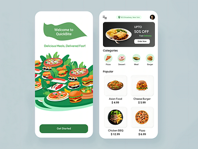 Food Delivery Mobile App Design app app design branding design food app food delivery app graphic design illustration mobile app design prototype ui ui design ux wireframe