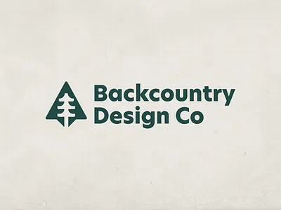 Backcountry Design Co adventure arrow backcountry bold typography brand identity branding compass compass arrow design co evergreen graphic design green logo logo design negative space outdoors tree