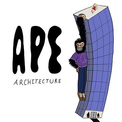 Ape Architecture advertising ape illustration king kong monkey