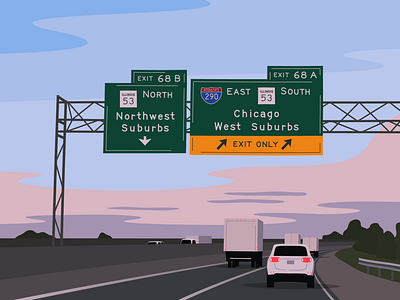 On the Way to Chicago illustration
