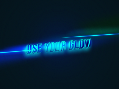 Glow Typography Quote Design adobe photoshop branding graphic design typography