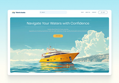 Telaria boats ui web design