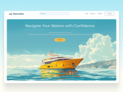 Telaria boats ui web design