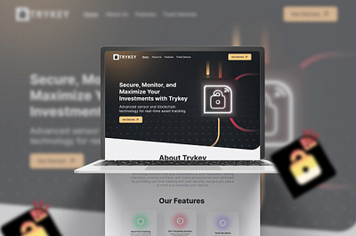 TryKeyProtocol Landing Page appdesign crypto defi design desktop view figma infrastructure mobile view product designer sensor solana trykey ui uiux web3 website