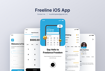 Freeline iOS App 3d animation branding graphic design logo motion graphics ui