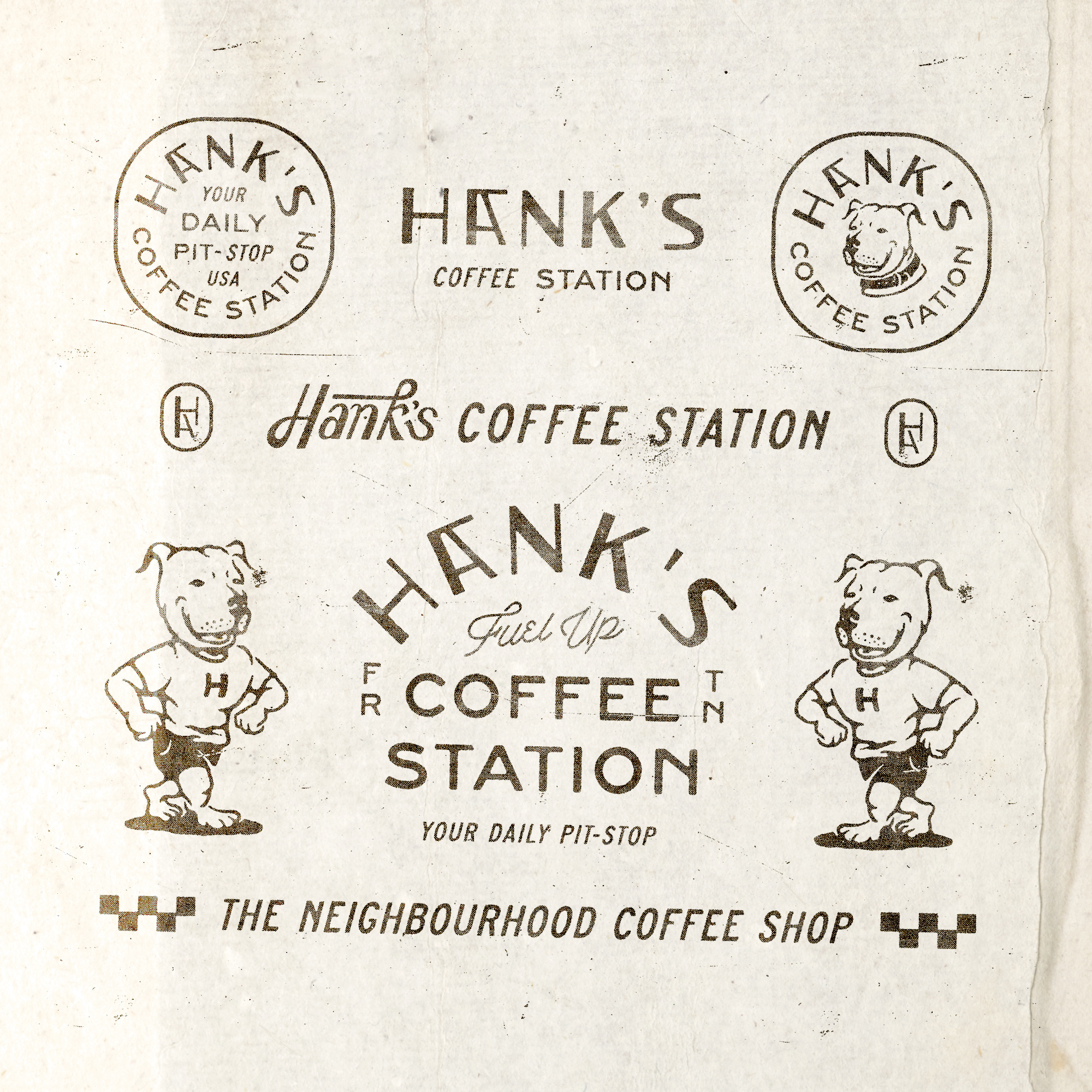 Hank's Logo Exploration badge design branding illustration logo logo design t shirt design vintage