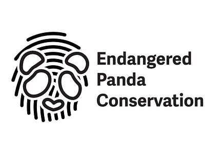 Daily Logo Challenge Day 3 branding conservation dailylogochallenge endangered graphic design illustration logo negativespace panda typography