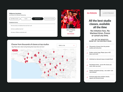 Component library design for fitness membership site uxui uxuidesign webapp webdesign