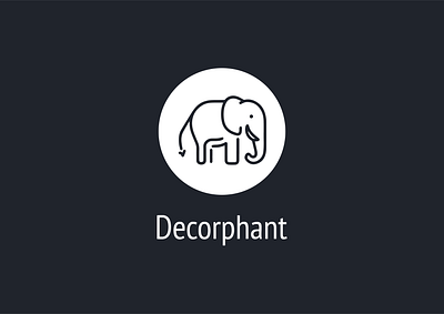 Decorphant Logo Design branding design graphic design illustration logo typography vector