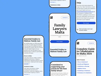 Family Lawyers Malta, promo branding family lawyers malta marketing promo mobile design web design