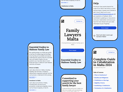 Family Lawyers Malta, promo branding family lawyers malta marketing promo mobile design web design