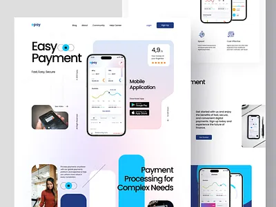 Epay dailyui design landing page ui uidesign ux