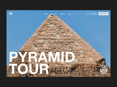 KreKen - Pyramid Tour Landing Page agency agent book booking call to action dunes hero history landing page package page pyramid reviews story tour trip web design website