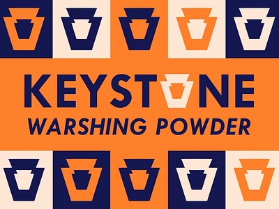 Keystone WaRshing Powder branding keystone laundry logo pennsylvania washing