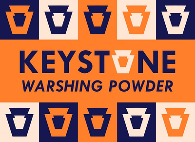 Keystone WaRshing Powder branding keystone laundry logo pennsylvania washing