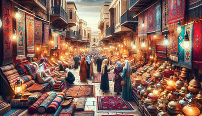 Middle Eastern Carpet Festival 3d animation