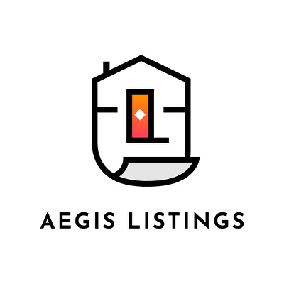 Aegis Listings branding design home logo real esate