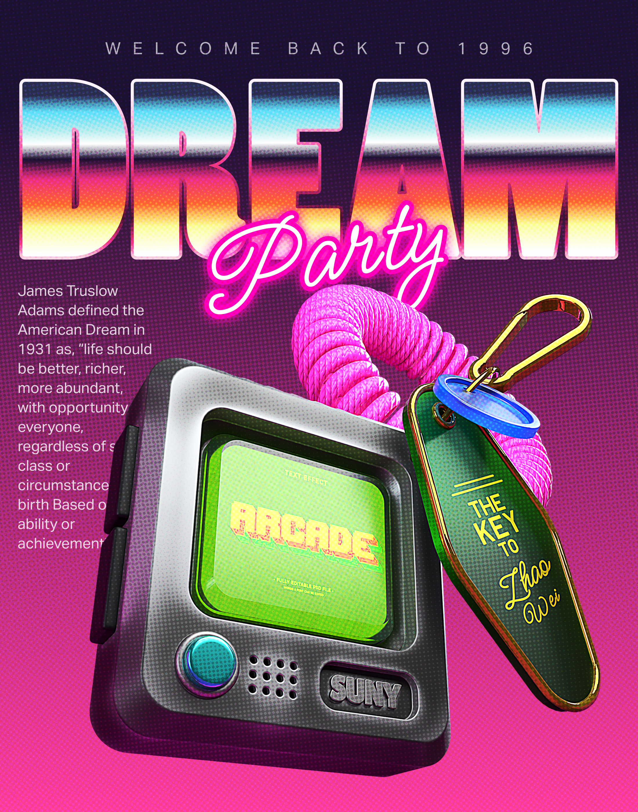 vintage key chain 3d blender