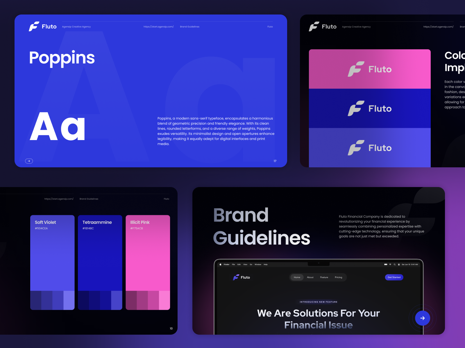 Fluto - Brand Guidelines - Front Cover & Typography by Tegar Putra for ...