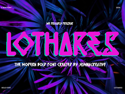 Lothares - Modern Bold Font alternate cyber design future game illustration mobile modern new punk robotic sport tech typeface typography ui vintage web